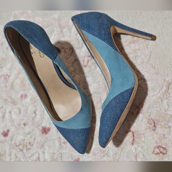 πDenim Pointed Stiletto Heelsπ - Picture 4 of 8